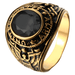 Bague Militaire Américaine - LE SOLDAT 54 / Obsidienne