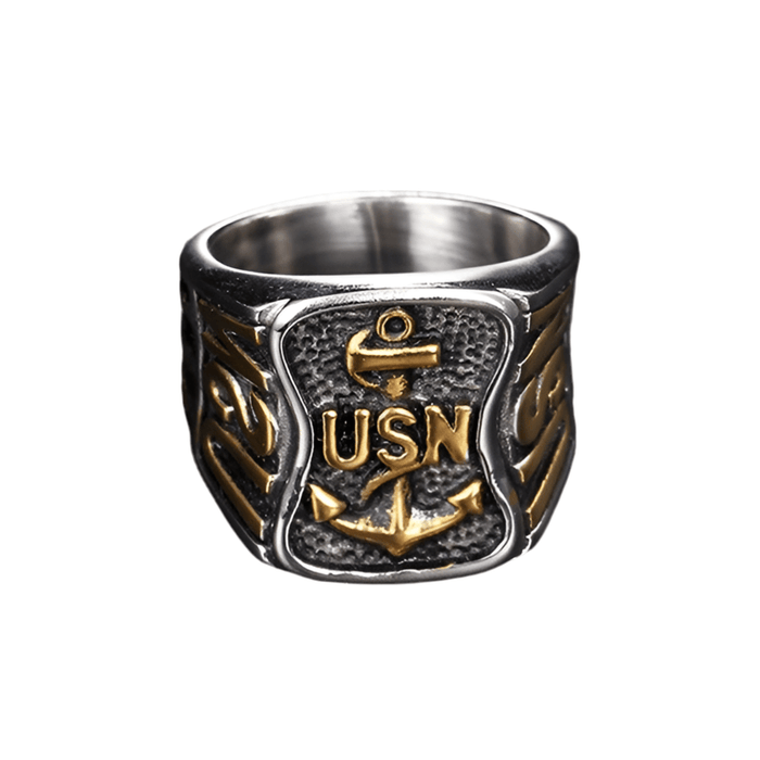 Bague Militaire Chevalière US Navy - LE SOLDAT