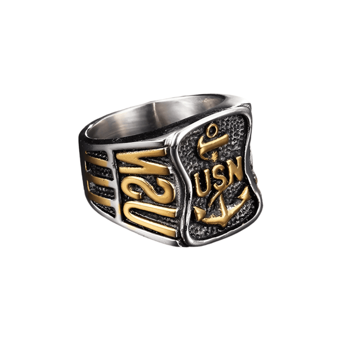 Bague Militaire Chevalière US Navy - LE SOLDAT