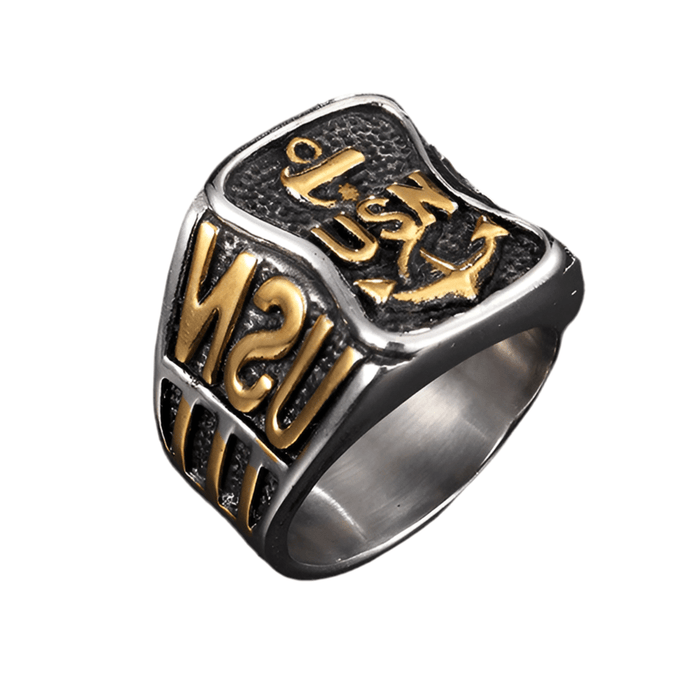 Bague Militaire Chevalière US Navy - LE SOLDAT