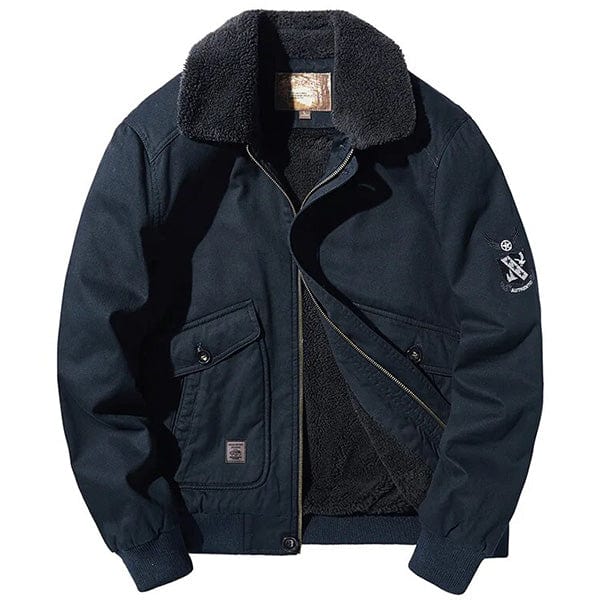 Blouson Aviateur Bleu Marine - LE SOLDAT Bleu marine / S