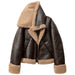 Blouson Aviateur Court Femme - LE SOLDAT Marron / XS