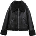 Blouson Aviateur Cuir Femme - LE SOLDAT Noir / XS