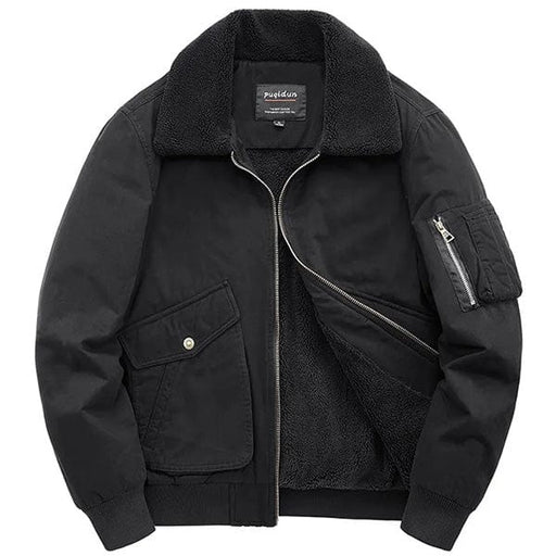 Blouson Aviateur Fourré Homme - LE SOLDAT Noir / M