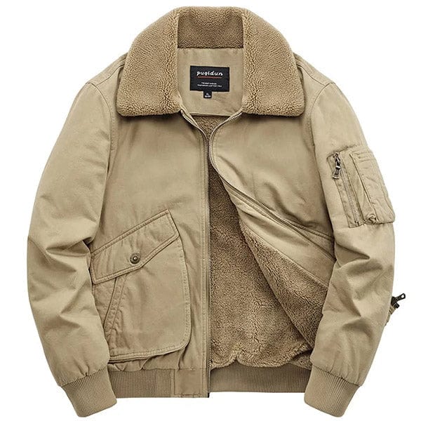 Blouson Aviateur Mouton Homme - LE SOLDAT Kaki militaire / M