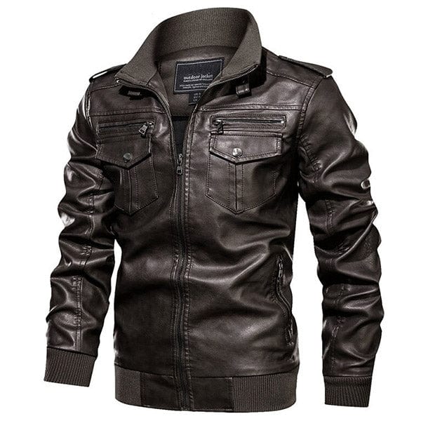 Blouson Aviateur Simili Cuir Homme - LE SOLDAT