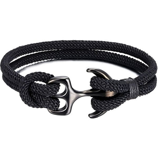 Bracelet Militaire Ancre Noir - LE SOLDAT Noir / 19cm