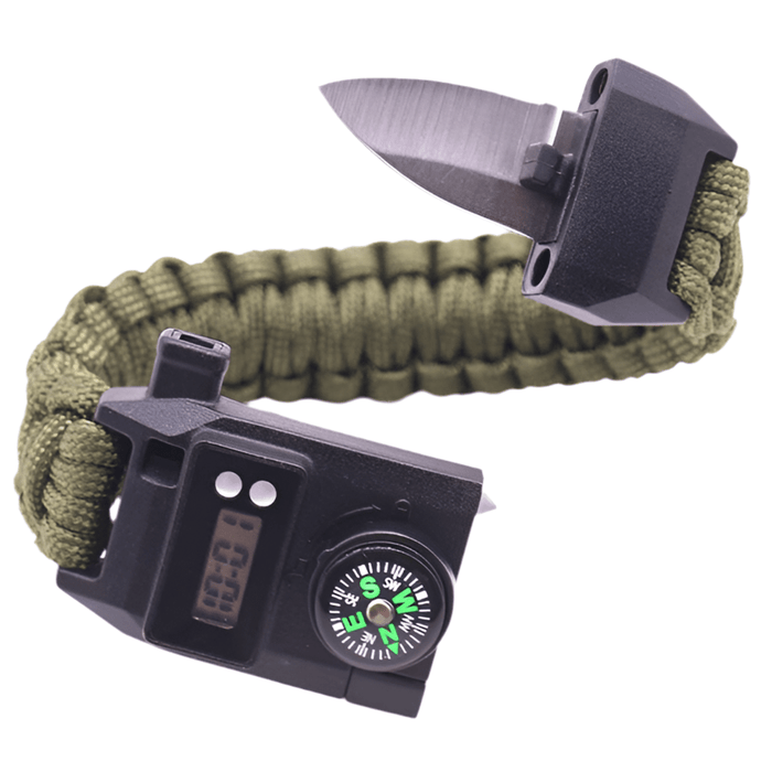 Bracelet Militaire Couteau de Survie - LE SOLDAT Vert armée