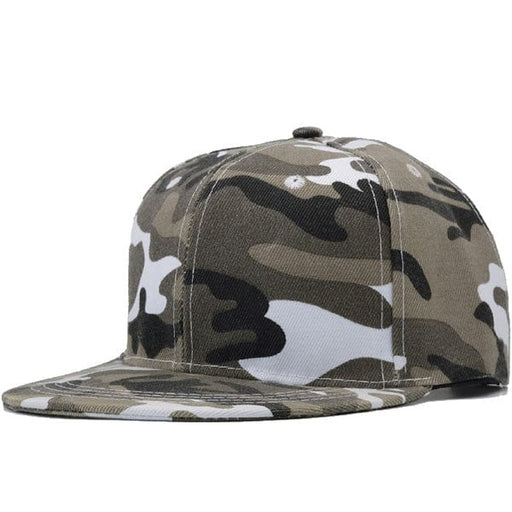 Casquette Camouflage Snapback Gris - LE SOLDAT