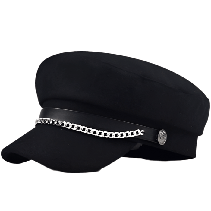 Casquette Militaire Marin Femme Noir - LE SOLDAT