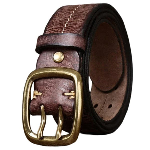 Ceinture Militaire Cuir Armée - LE SOLDAT Marron / 100