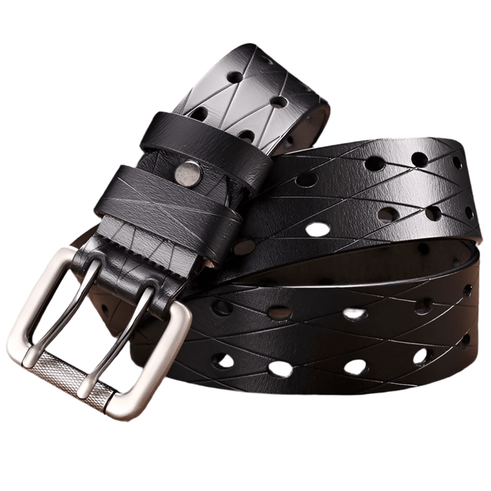 Ceinture Militaire Cuir Noir - LE SOLDAT