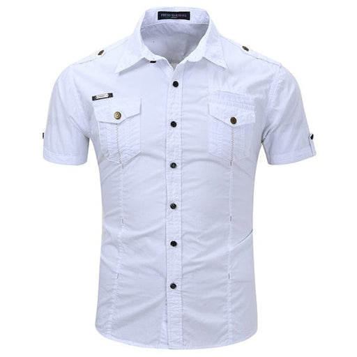 Chemise Militaire Blanche Homme - LE SOLDAT