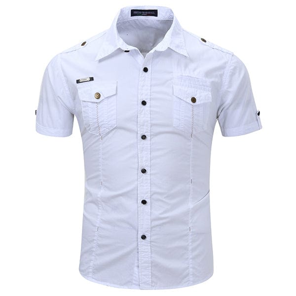 Chemise Militaire Blanche Homme - LE SOLDAT