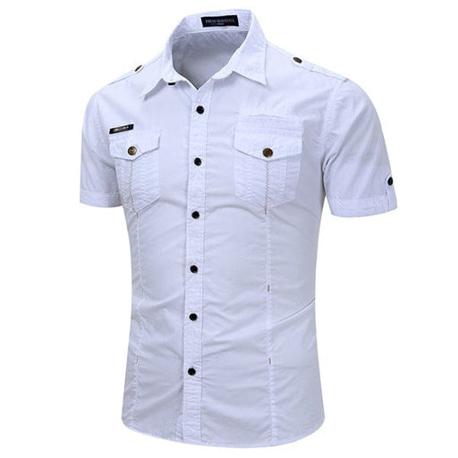 Chemise Militaire Blanche Homme - LE SOLDAT S / Blanc