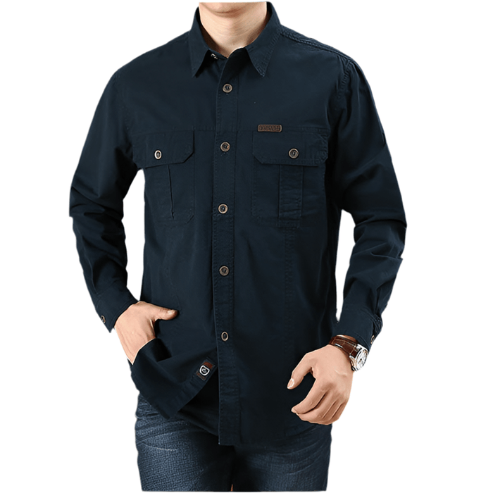 Chemise Militaire Bleu Homme - LE SOLDAT