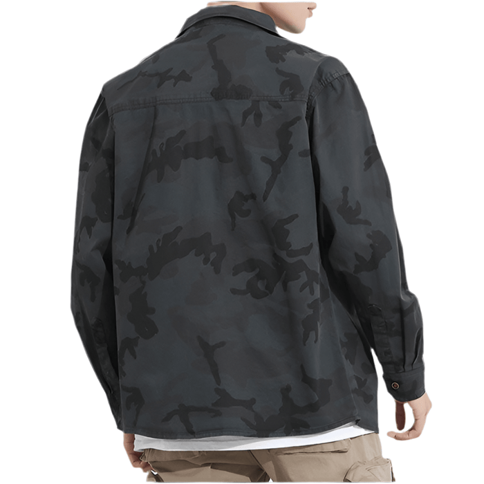 Chemise Militaire Camouflage Noir Homme - LE SOLDAT