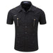 Chemise Militaire Noir Manche Courte - LE SOLDAT