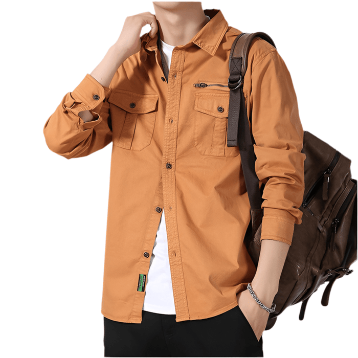 Chemise Militaire Style Orange - LE SOLDAT