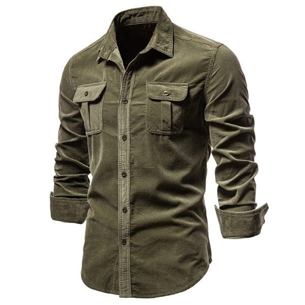 Chemise Militaire Velours Homme - LE SOLDAT