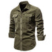 Chemise Militaire Velours Homme - LE SOLDAT