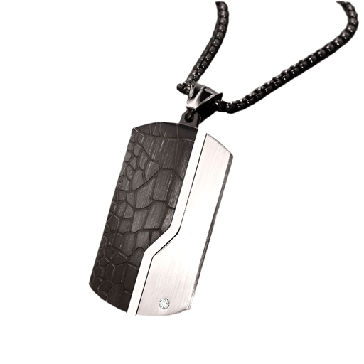 Collier Militaire Acier Moderne - LE SOLDAT