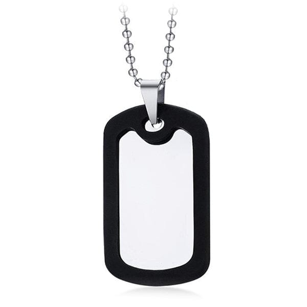 Collier Militaire Femme - LE SOLDAT Contour noir