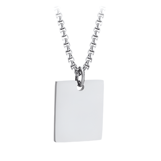 Collier Militaire Plaque Argent Femme - LE SOLDAT