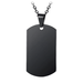 Collier Militaire Plaque Noir - LE SOLDAT