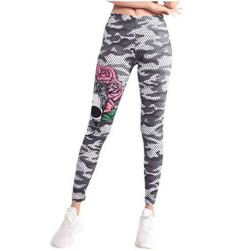 Legging Camouflage Motif Tête de Mort - LE SOLDAT