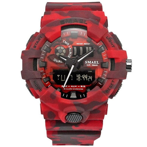 Montre Militaire Guérilla - LE SOLDAT Camouflage rouge