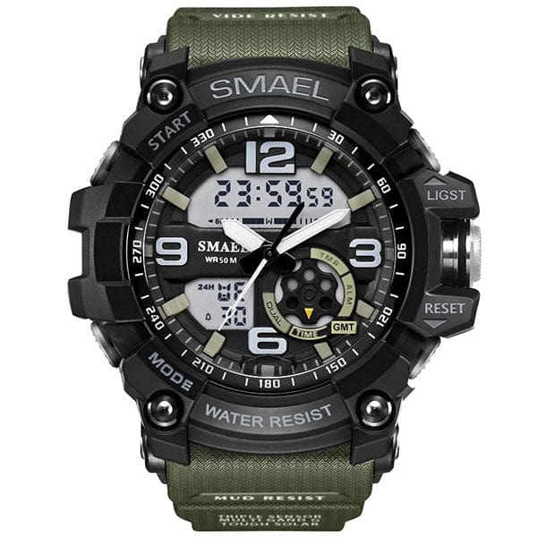 Montre Militaire SMAEL - LE SOLDAT Vert armée