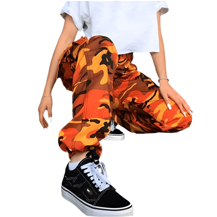 Pantalon Camouflage Femme Orange - LE SOLDAT