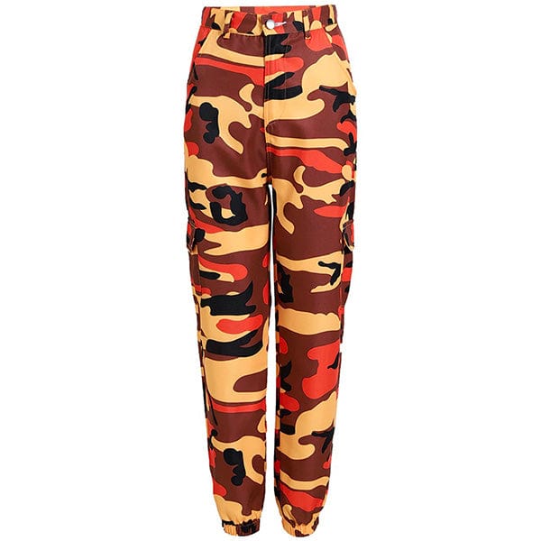 Pantalon Camouflage Femme Orange - LE SOLDAT Camouflage orange / S