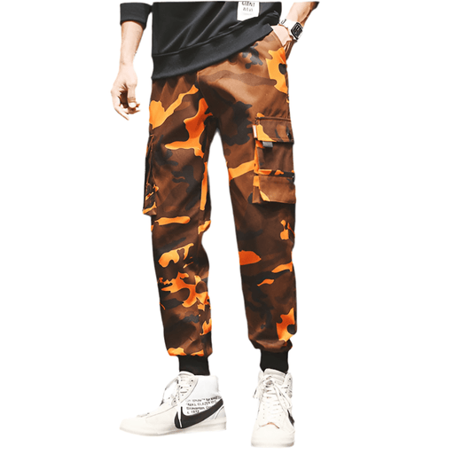 Pantalon Camouflage Imprimé Orange Homme - LE SOLDAT