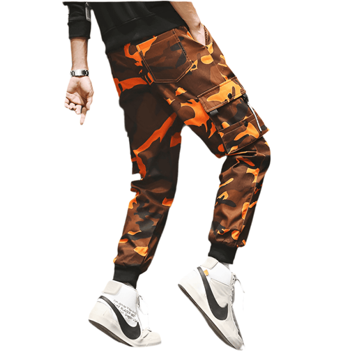 Pantalon Camouflage Imprimé Orange Homme - LE SOLDAT