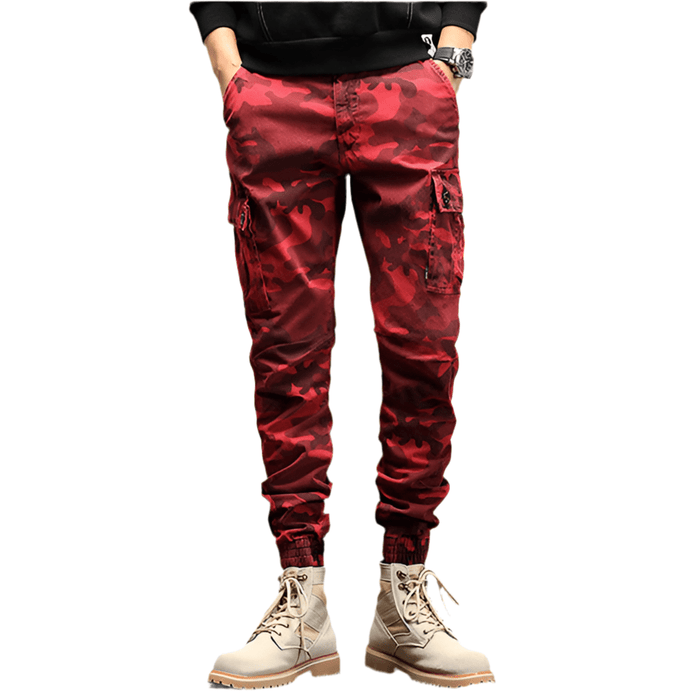 Pantalon Cargo Militaire Rouge - LE SOLDAT