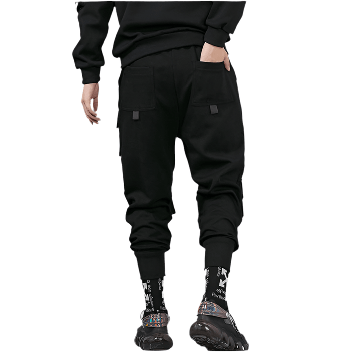 Pantalon Cargo Noir Coton Homme - LE SOLDAT