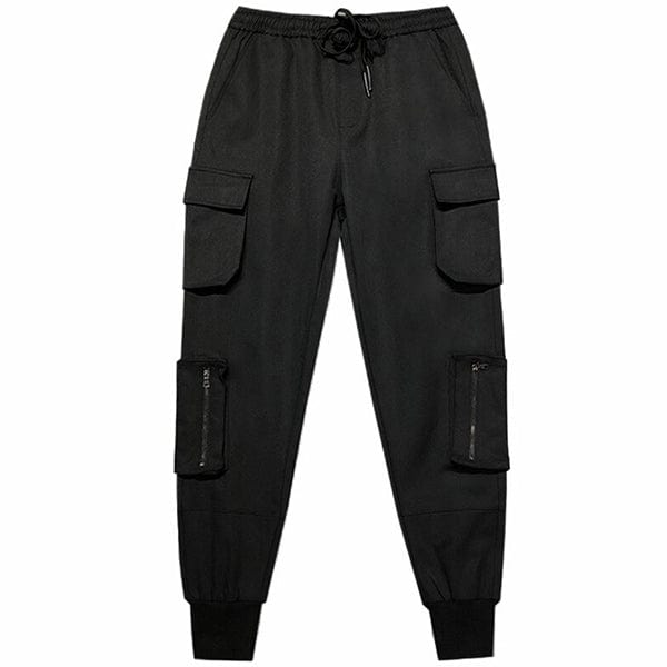 Pantalon Cargo Noir Coupe Droite - LE SOLDAT