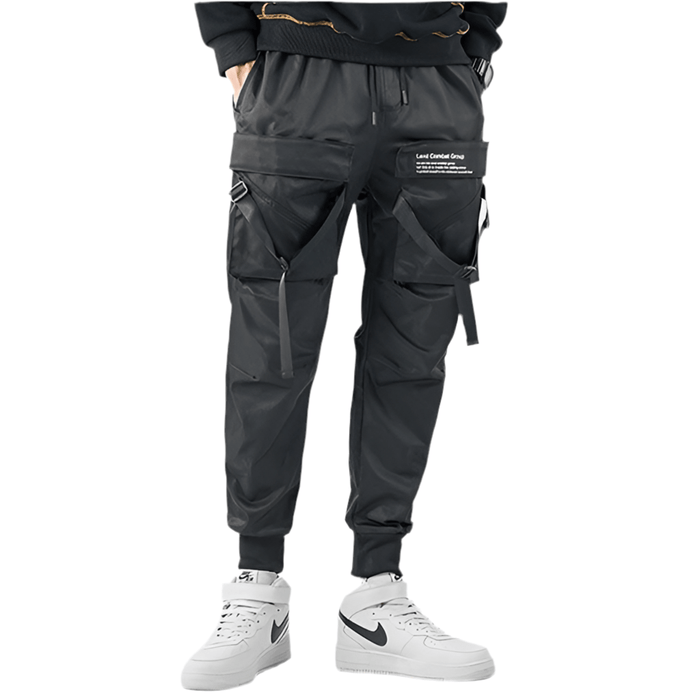 Pantalon Cargo Noir Droit Homme - LE SOLDAT