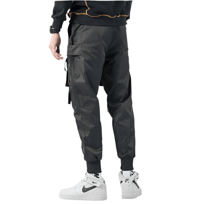 Pantalon Cargo Noir Droit Homme - LE SOLDAT