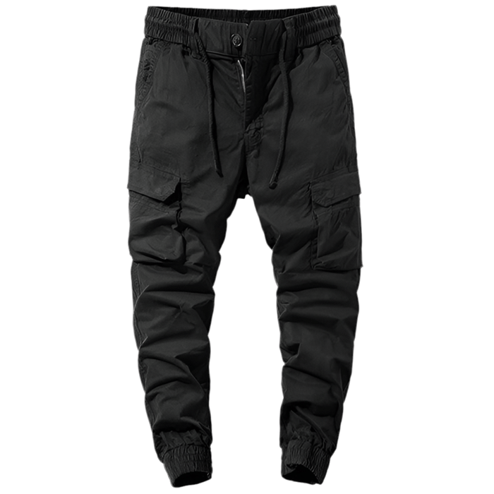 Pantalon Cargo Noir Fuselé - LE SOLDAT