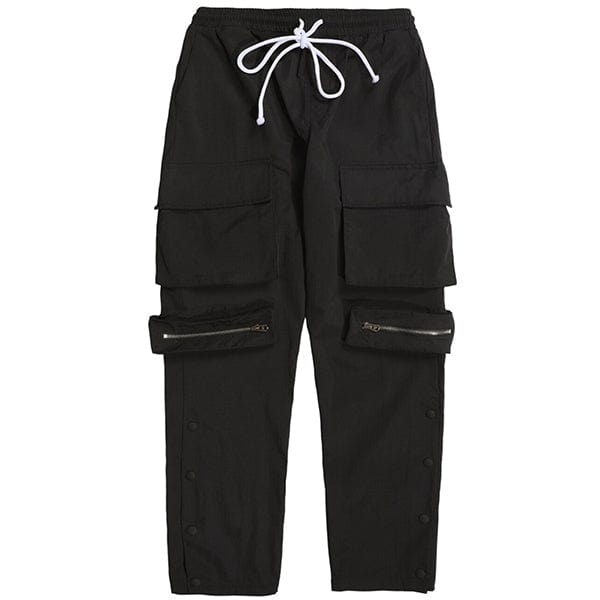 Pantalon Cargo Noir Large Homme - LE SOLDAT