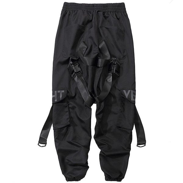 Pantalon Cargo Noir Oversize - LE SOLDAT