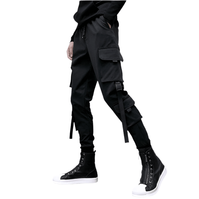 Pantalon Cargo Noir Streetwear - LE SOLDAT