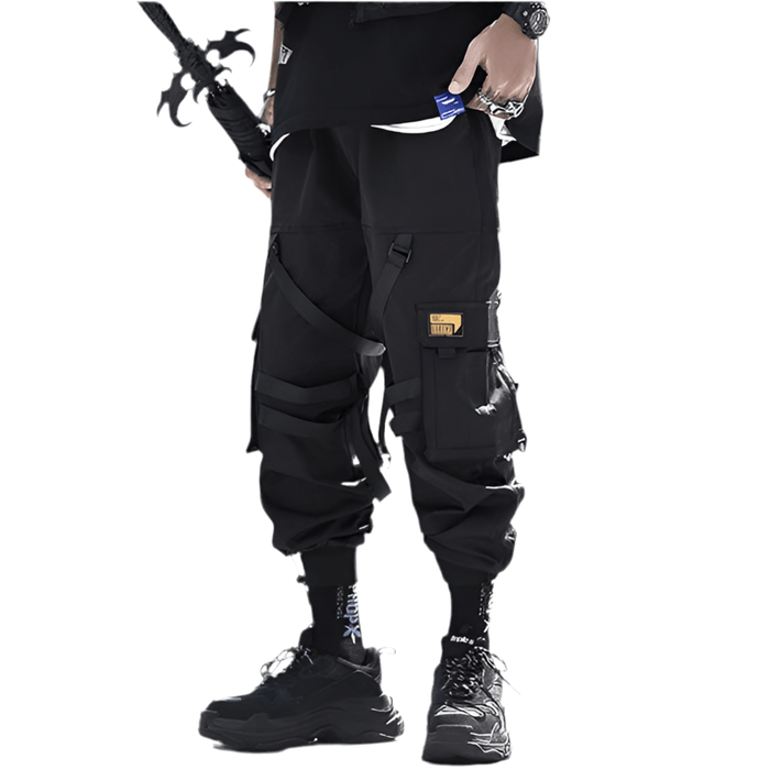 Pantalon Cargo Noir Style Harajuku - LE SOLDAT