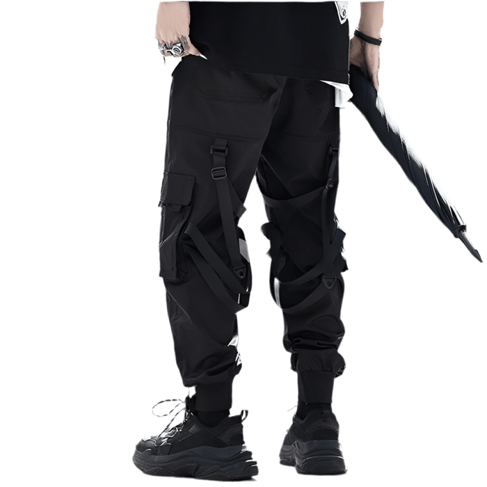 Pantalon Cargo Noir Style Harajuku - LE SOLDAT