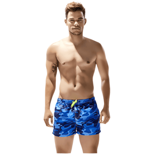 Short Camouflage Beachwear Bleu - LE SOLDAT