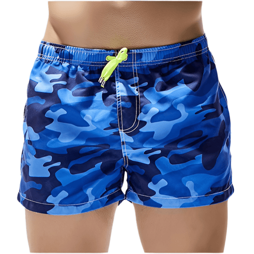 Short Camouflage Beachwear Bleu - LE SOLDAT