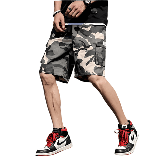 Short Camouflage Imprimé Treillis Homme - LE SOLDAT